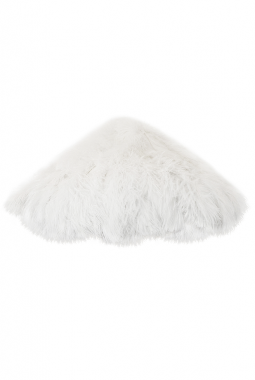 Шляпа "Перья" белая, (46 см)