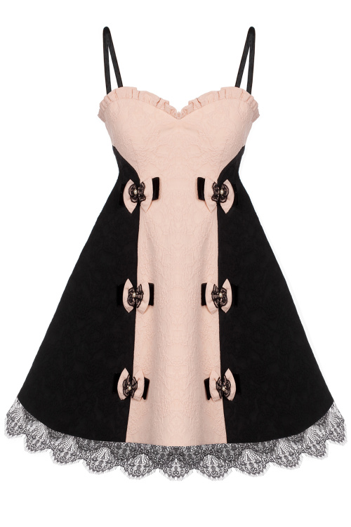 Платье "Кимберли" розовое с черным мини