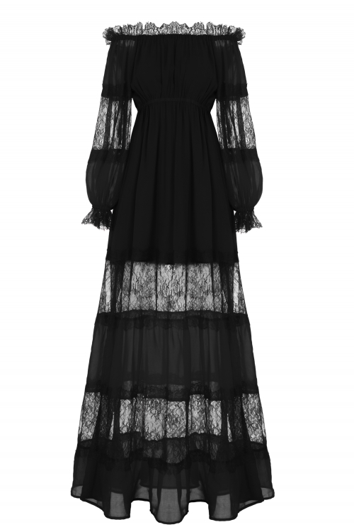 Платье "Милена" черное, макси